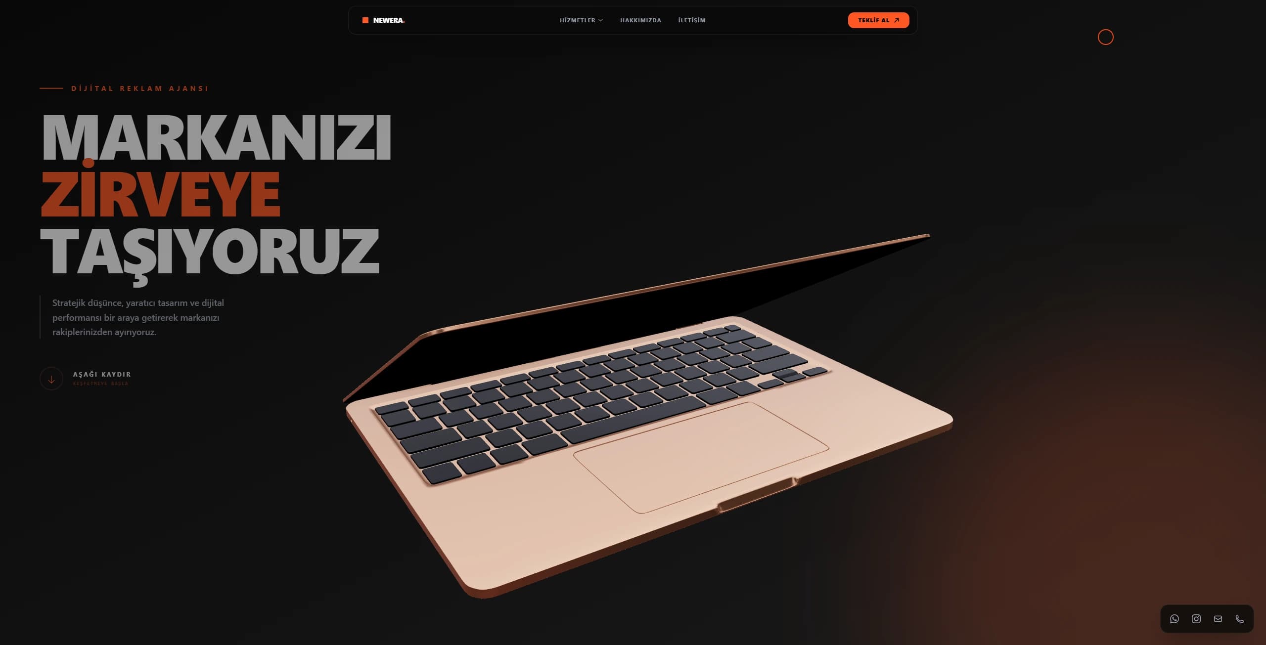 Newera Dijital web sitesi ekran görüntüsü